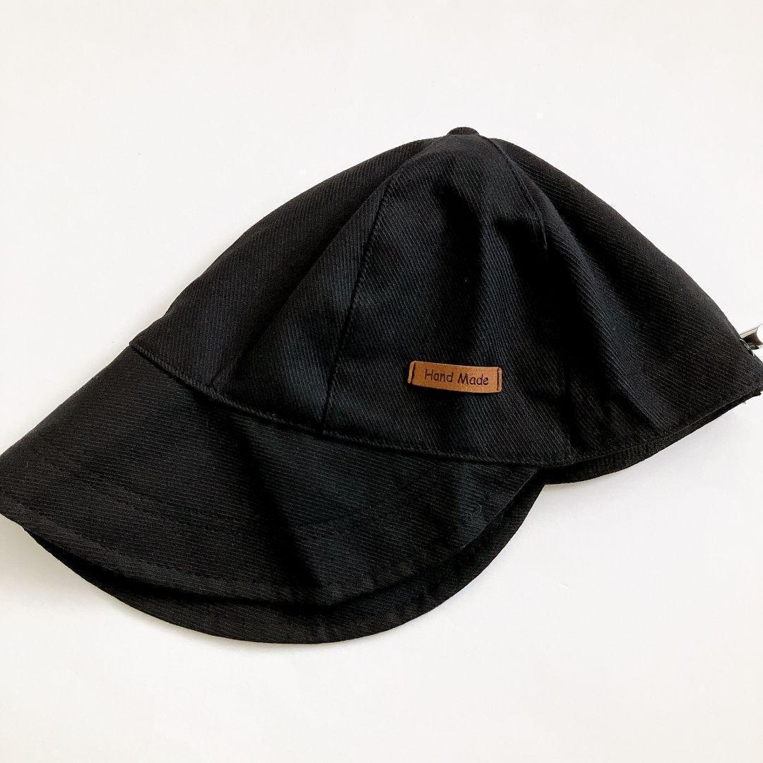 つば広帽子 キャップ UVカット 紫外線対策 バケットハット 軽量コンパクト 黒 ブラックの画像8