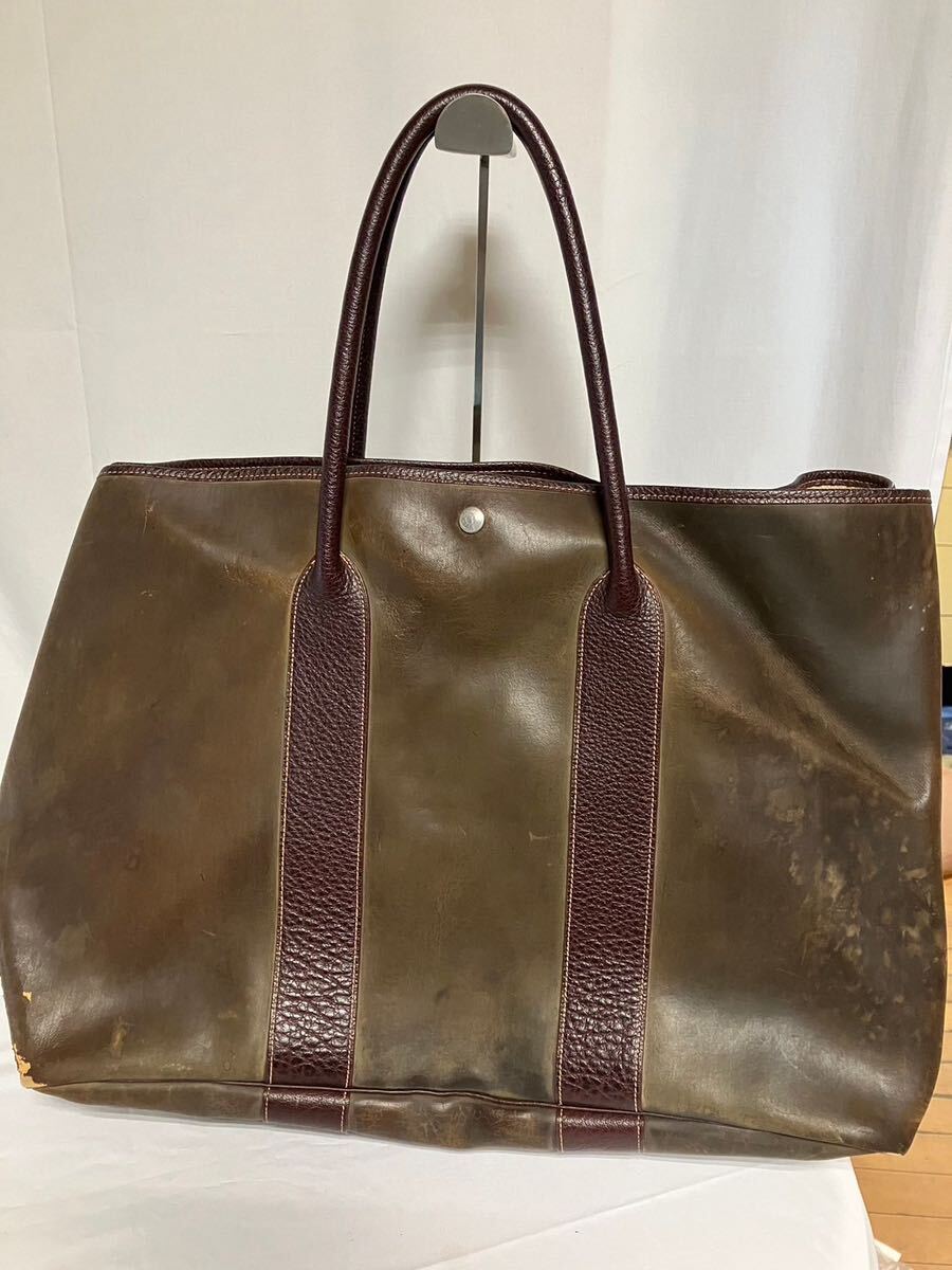 【#kk】HERMES レザー ボストンバッグ トートバッグ エルメス _画像3