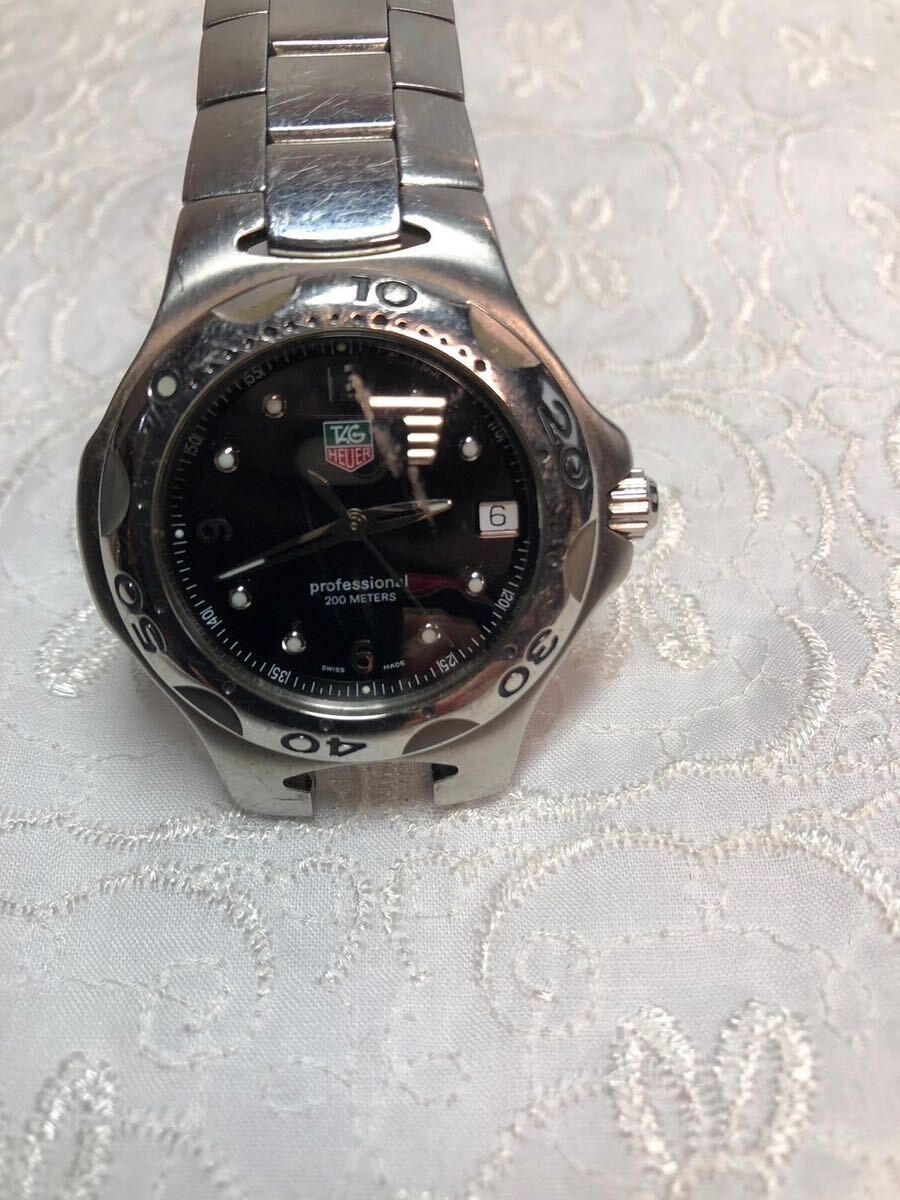 [#kk][ immovable ] TAG Heuer wristwatch Divers watch WL1112-0 UL5820 M0-63 BA070 silver black 