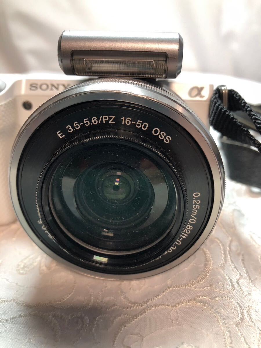 【#kk】SONY α NEX-5R N50 ホワイト ミラーレス一眼 ソニー デジタルカメラ 白 ミラーレス一眼カメラ _画像7