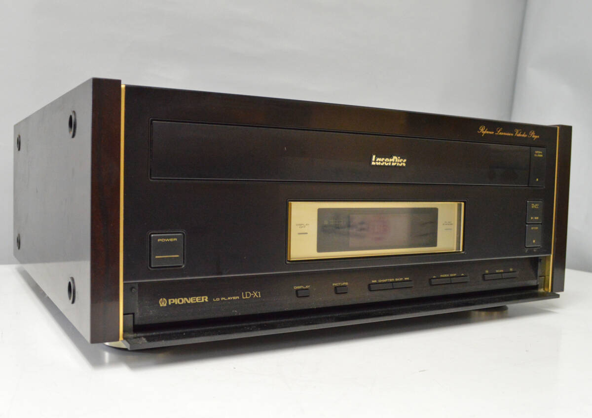  junk LD player Pioneer LD-X1 remote control, manual attaching PIONEER laser disk player ys977