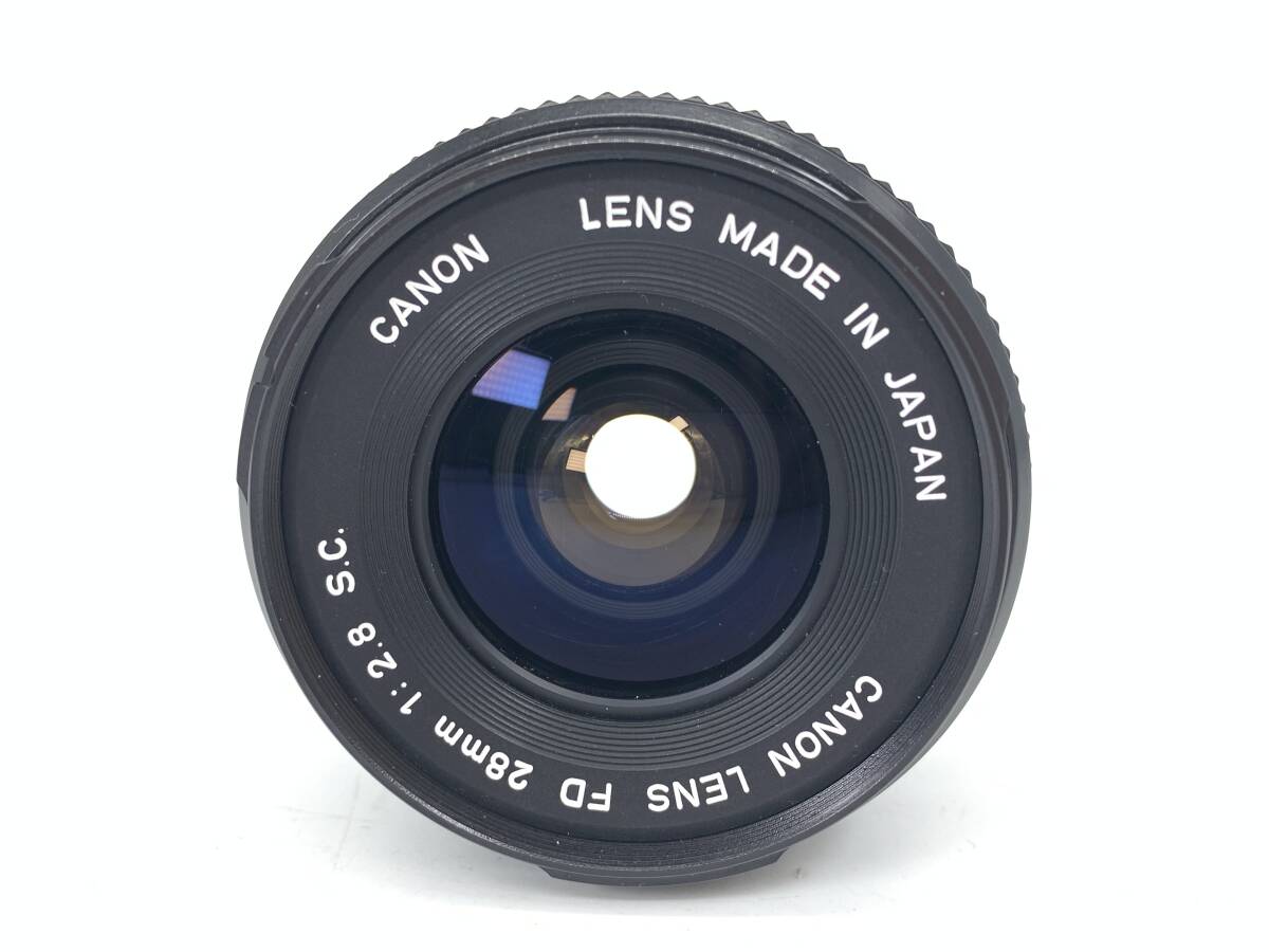 良品　動作確認済 キャノン Canon FD 28mm F2.8 S.C. 広角レンズ　へリコイド　絞り羽根動作確認済_画像5