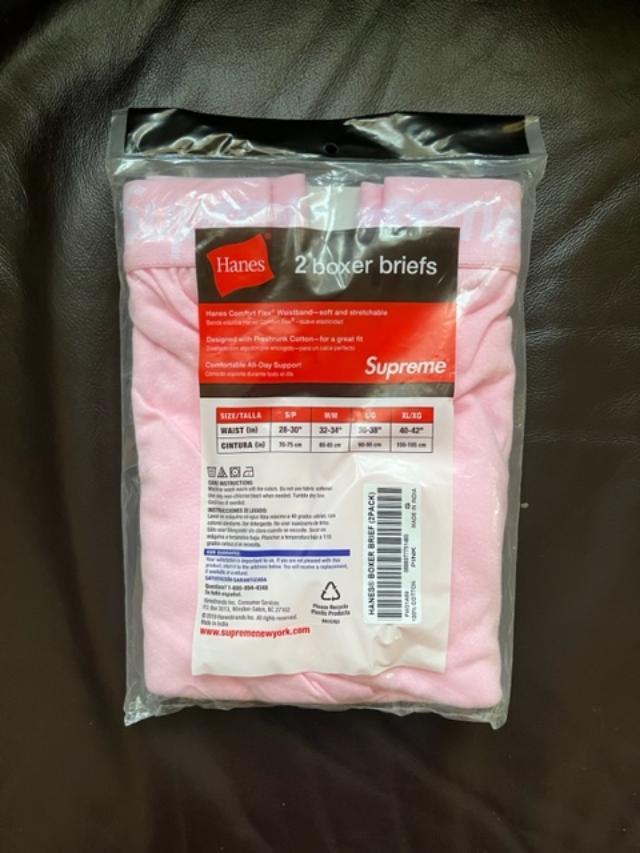 (S)Supreme Hanes Boxer Briefs (2Pack)シュプリームヘインズボクサーブリーフ2枚組未開封Pink_画像2