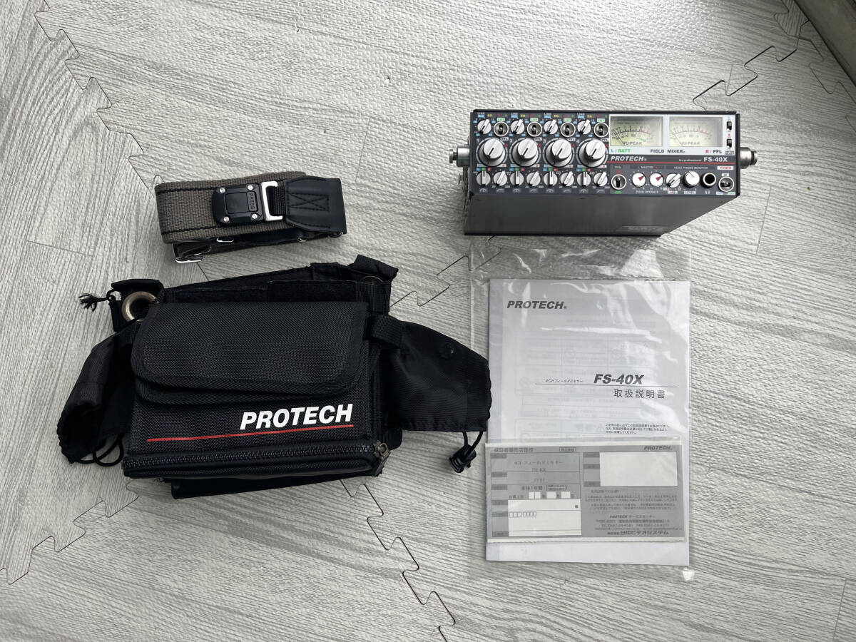 PROTECH FS-40X Pro Tec mixer 4ch field mixer unused . close 