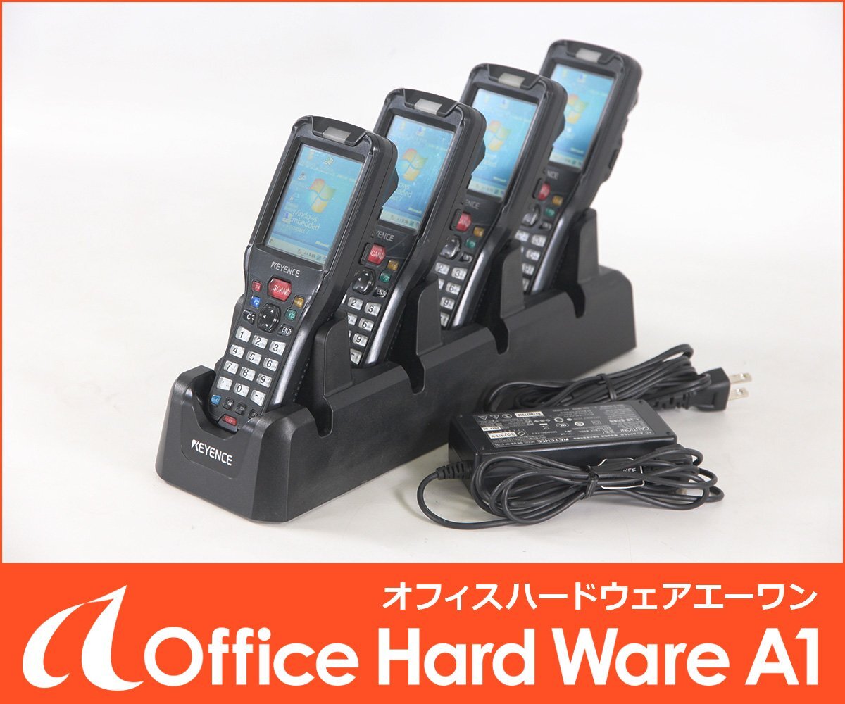 KEYENCE BT-W250 バーコードリーダー ハンディターミナル ４台セット キーエンス 【中古/業務用/店舗用】 #U_画像1