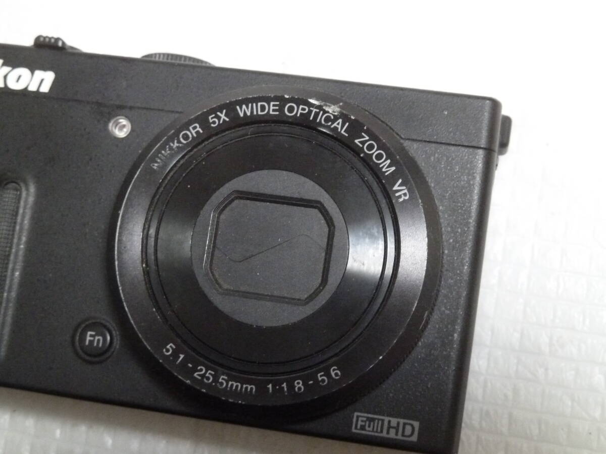 【ジャンク】 Nikon COOLPIX P330 ニコン クールピクス バッテリー1個付き 51-25.5mm f:1.8-5.6 デジカメ_画像2