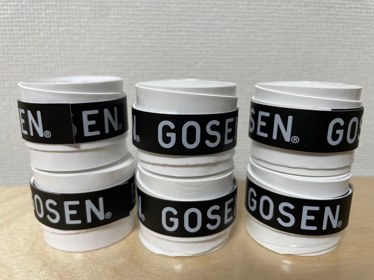 GOSEN  オーバーグリップテープ 白6個