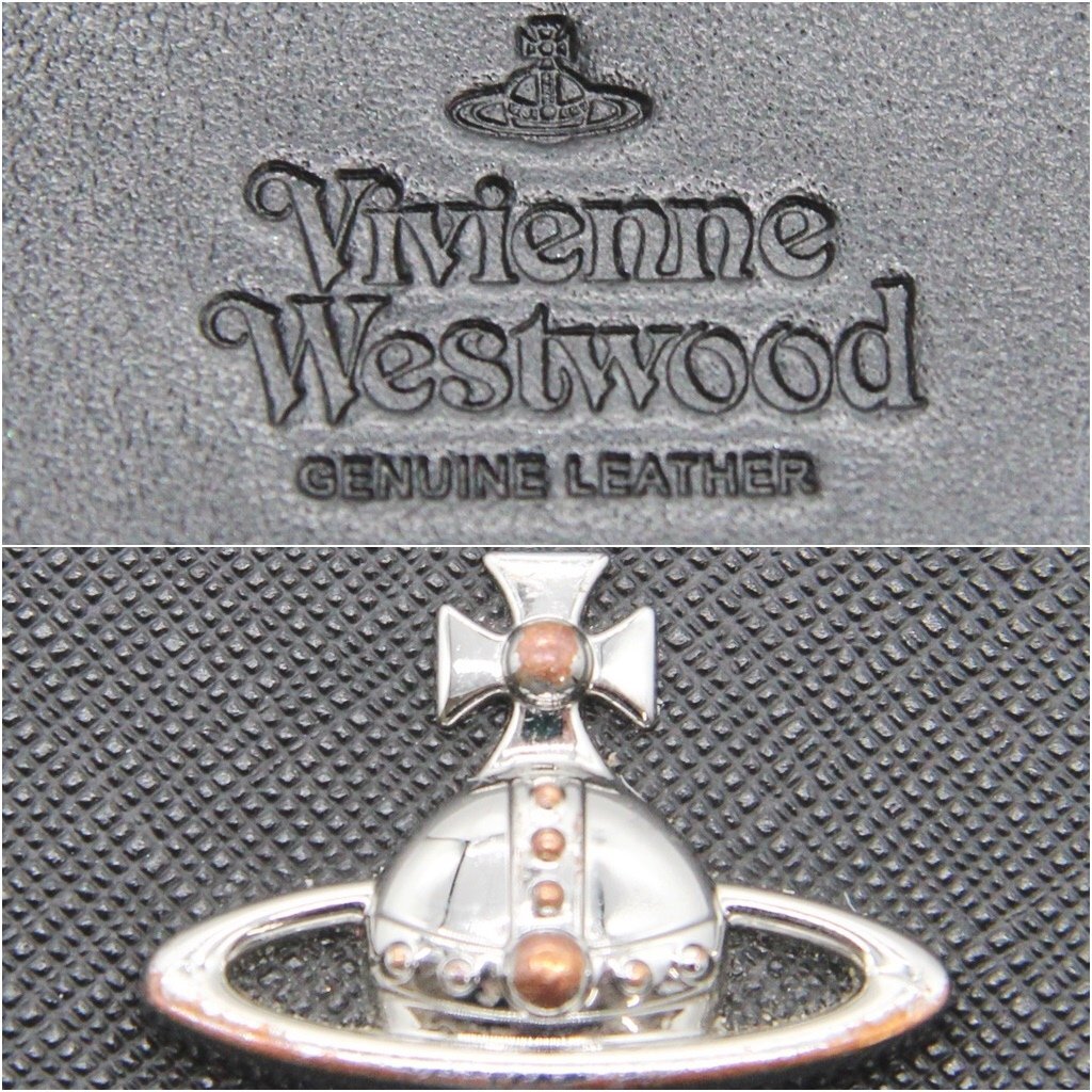 *1 старт!! Vivienne Westwood Vivienne Westwood три складывать кошелек камыш . б/у товар m5-36127 m_b(j)