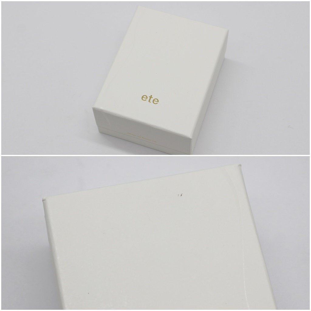 ete エテ K10 リング 9号 0.8g イエローゴールド 指輪 z24-1346 中古品 z_j_画像9