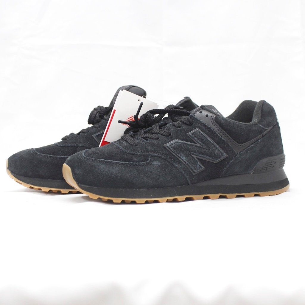 ★1スタ!! ニューバランス new balance 574 スニーカー ブラック スウェード タグ付 中古美品 m5-32984 m_z(j)_画像1