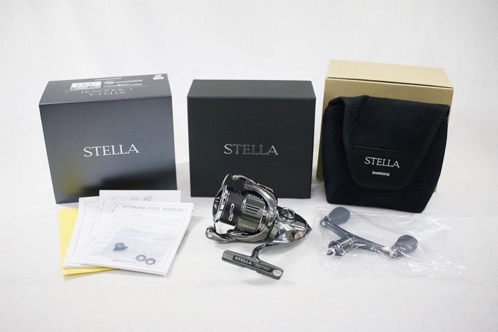 ◎【1スタ！】未使用 SHIMANO シマノ STELLA ステラ 22 C3000SDH スピニングリール 釣り具 フィッシング 箱・ケース付き ②_画像1