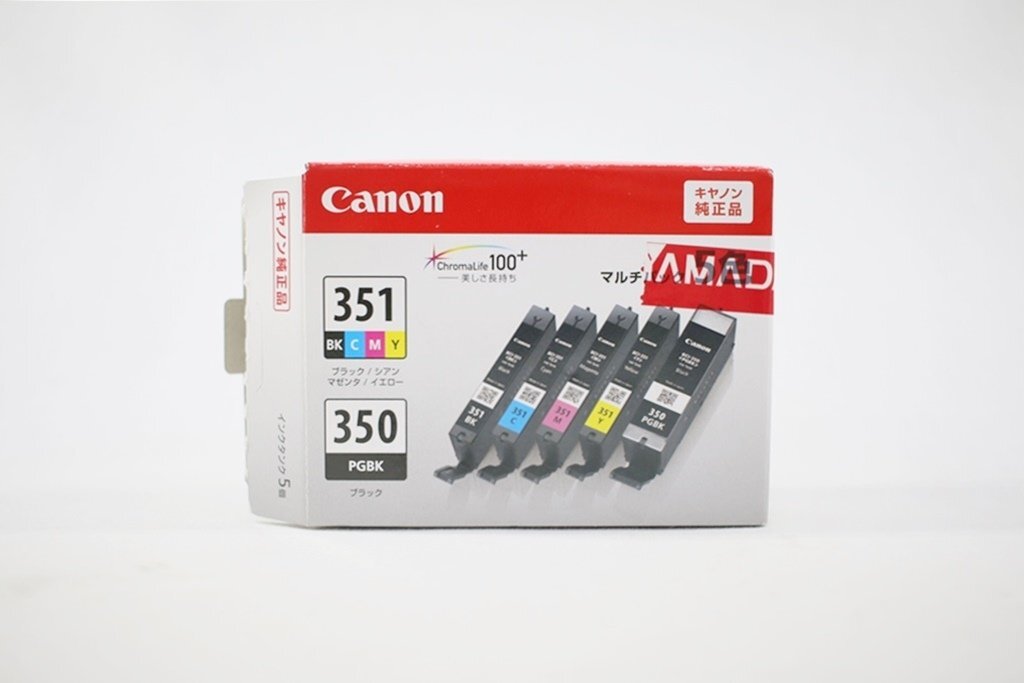 ◎ 未使用 Canon キャノン BCI-351+350/5MP BCI-351XL BK 5色マルチパック標準容量タイプ インクカートリッジ インクタンク コピー機_画像2