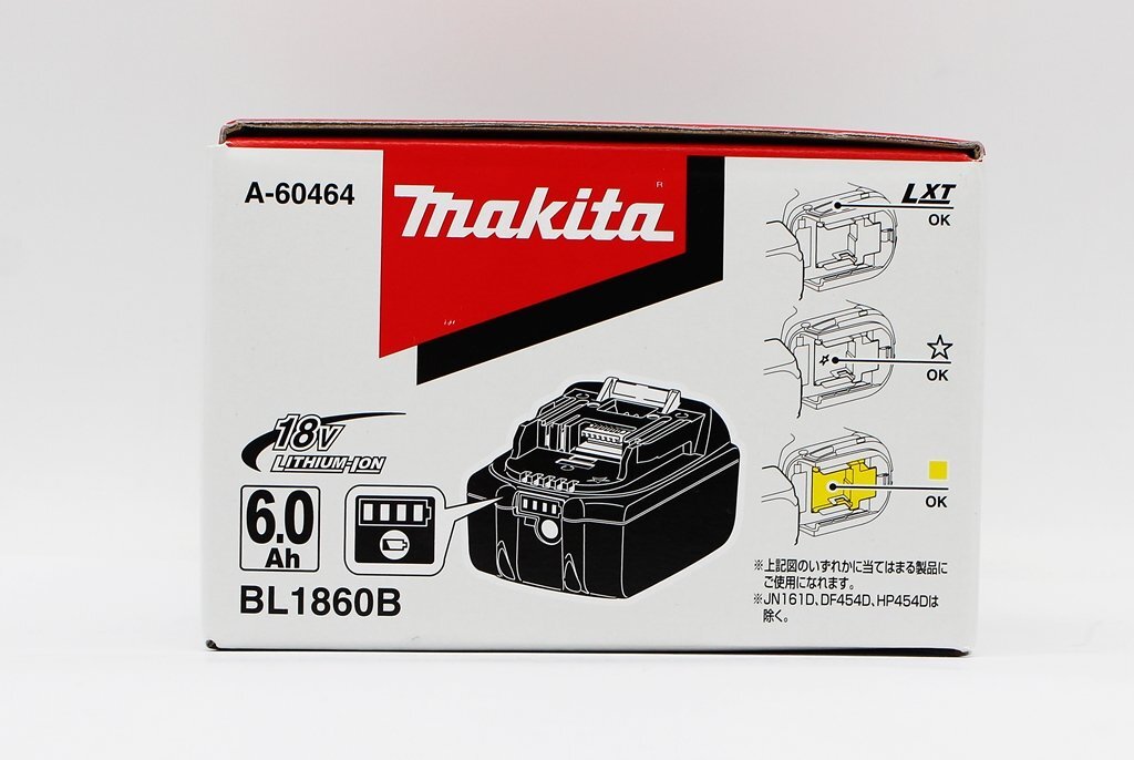 1 иен [ не использовался ] Makita оригинальный lithium ион аккумулятор BL1860B 18V 6.0Ah makita z24-1431-2 z_t