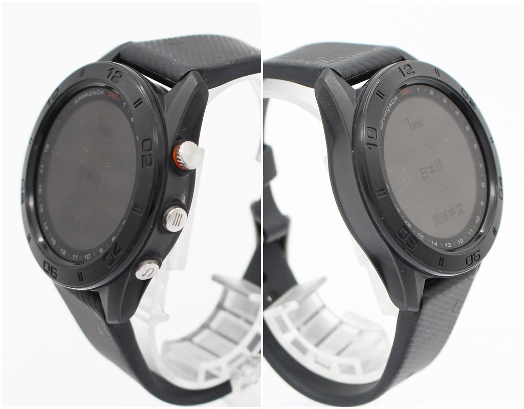 【1円】ガーミン APPROACH S60 GPS ゴルフウォッチ ブラック アプローチ 腕時計型 GARMIN z24-1473 中古品 z_w_画像3