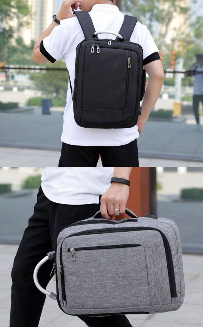  multifunction rucksack men's lady's USB port attaching rucksack ipad laptop backpack 7991264 gray new goods 1 jpy start 