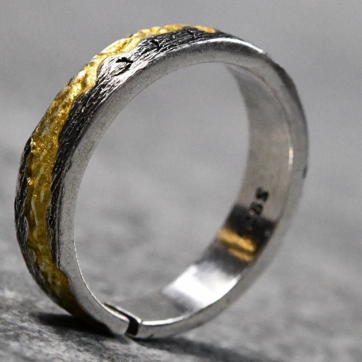 silver925 coating кольцо кольцо мужской серебряный 925 Vintage аксессуары 7987190 серебряный / Gold новый товар 1 иен старт 