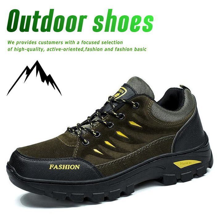 [ outdoor optimum ] trekking climbing shoes sneakers men's shoes . slide camp 7988325 olive [43] 26.5cm new goods 
