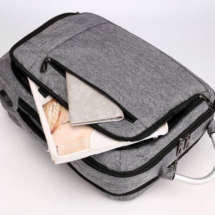  multifunction rucksack men's lady's USB port attaching rucksack ipad laptop backpack 7991264 gray new goods 1 jpy start 