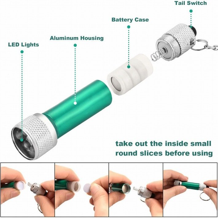  profitable 5 piece set LED light key holder small size LED light key light high luminance 5 light LR44 button battery LTG 7987626 5 pcs set new goods 1 jpy start 