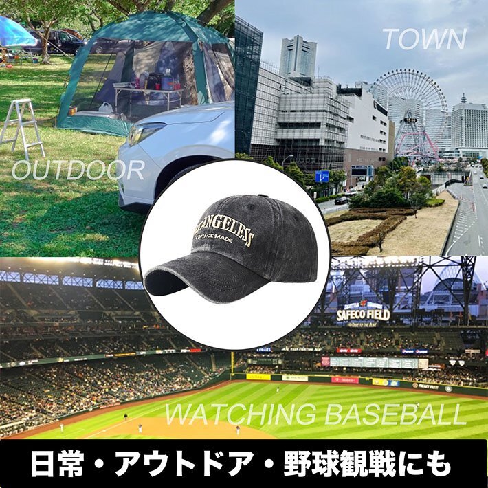 LA Los Angeles LOS ANGELESS cap hat baseball cap outdoor men's lady's baseball low cap 7987175 khaki new goods 1 jpy start 