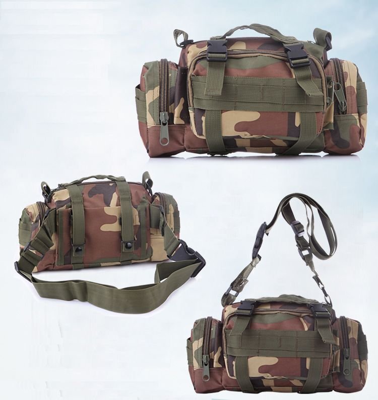 5WAY body bag men's shoulder bag sakoshu military camp outdoor 7998755 Thai large duck new goods 1 jpy start 