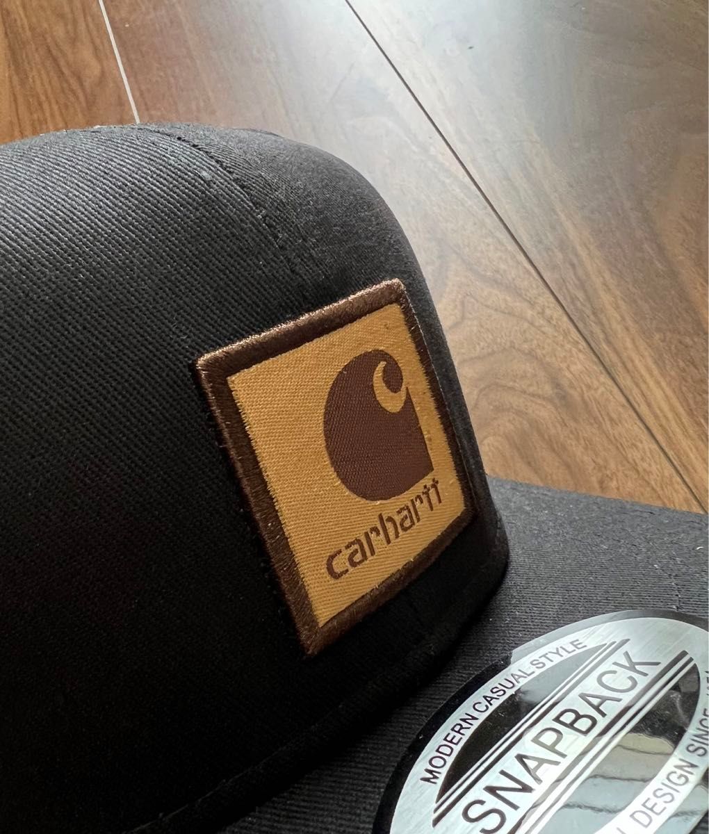 帽子 カーハート　Carhartt　ロゴパッチ　キャップ　ストリート ブラック 野球帽子