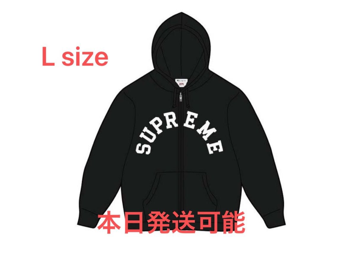 Supreme x Champion Zip Up Hooded Sweatshirt "Black"