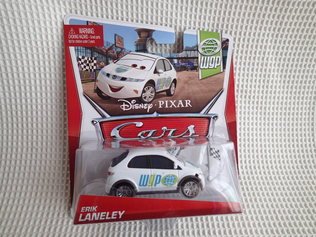 【MATTEL】カーズ エリック ERIK LANELEY 旗 Cars WGP ワールドグランプリ マテル 2013_画像1