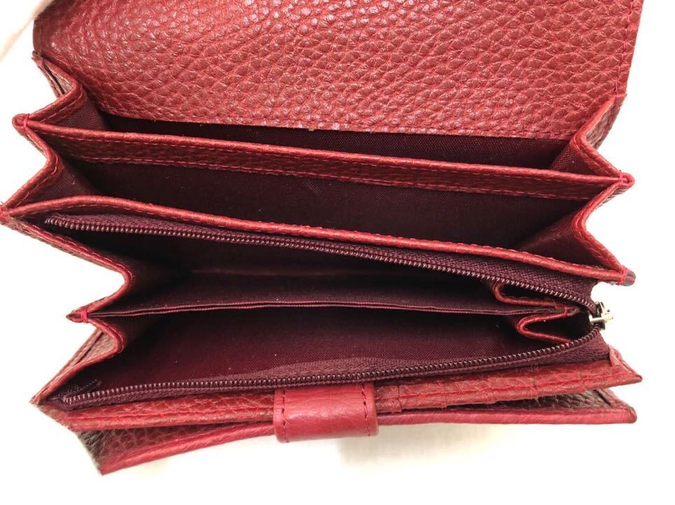オーストリッチ 二つ折り財布 未使用 レディース財布の画像9