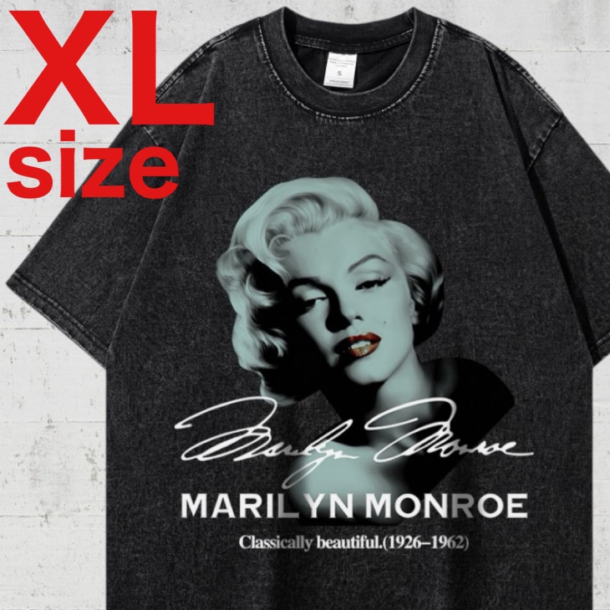 マリリンモンロー Marilyn Monroe 半袖 Tシャツ ブラック XL