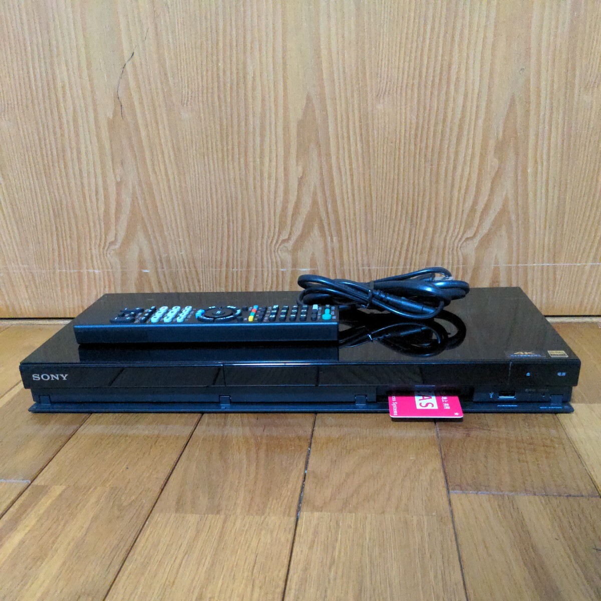 SONY ブルーレイレコーダー　BDZ-ZW1700　リモコン　b-casカード　電源コード　①_画像1