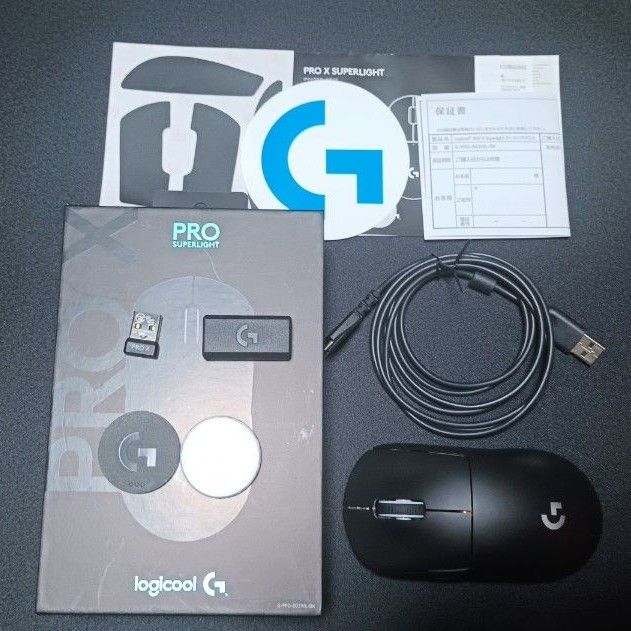 付属品完備】Logicool G Pro X Superlight (G-PPD-003WL-BK 付属品完備】Logicool G Pro X Superlight (G-PPD-003WL-BK