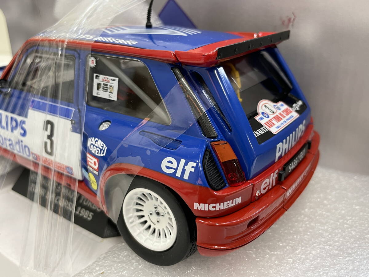  □M124　SOLID ソリド 1/18 ルノー 5 マキシターボ 1985年 ツール・ド・コルス RENAULT 5 MAXI TURBO ダイキャストミニカー モデルカー_画像4