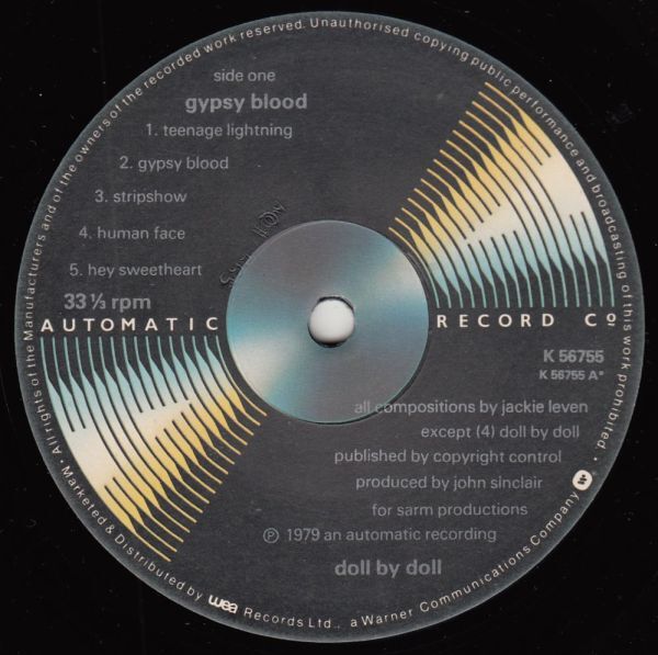 英 オルターナティブ　ド－ル・バイ・ドール　LP　Gypsy Blood　1979年_画像5