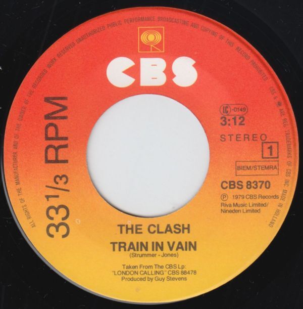  britain new wave, Dub,rege- crash 7* Train In Vain 1980 year 