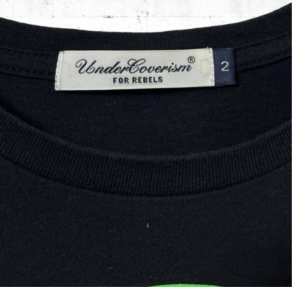 undercoverism アンダーカバーイズム　半袖Tシャツ 黒色　ブラック　高橋盾　LATEX グラフィックデザイン　日本製　L3817 アーカイブ 2 M L_画像5