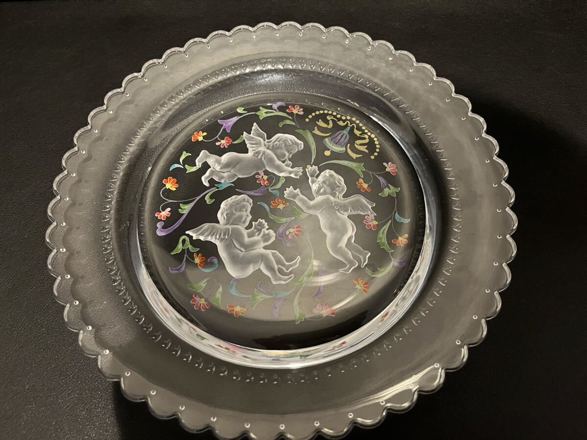HOYA Crystal Hoya crystal стекло украшение тарелка 