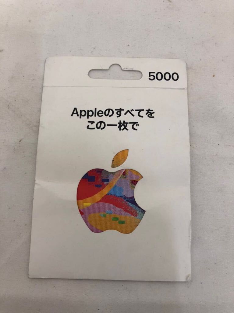 ☆Apple iTunes CARD アップル　アイチューンズ　カード　5000円分_画像1