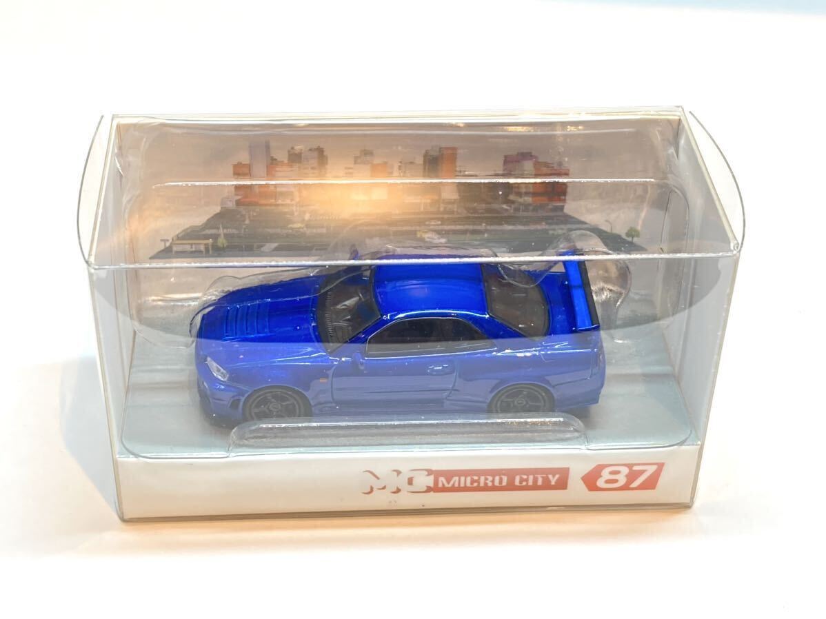 1/87 Nissan Skyline GT-R R34 blue metallic Nismo BNR34