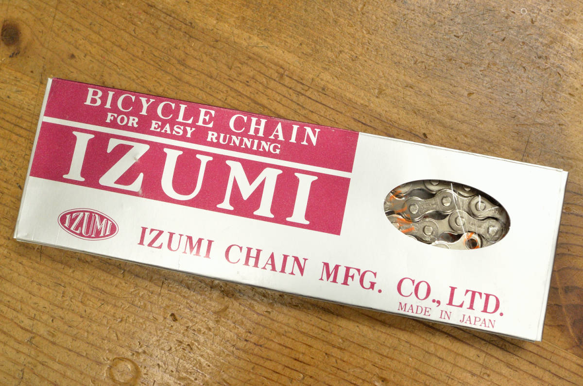 IZUMI　PLATED　CP　シルバー　1/2 x 1/8　BMX/ピスト/厚歯/シングルチェーン/イズミ/プレーテッド_画像1