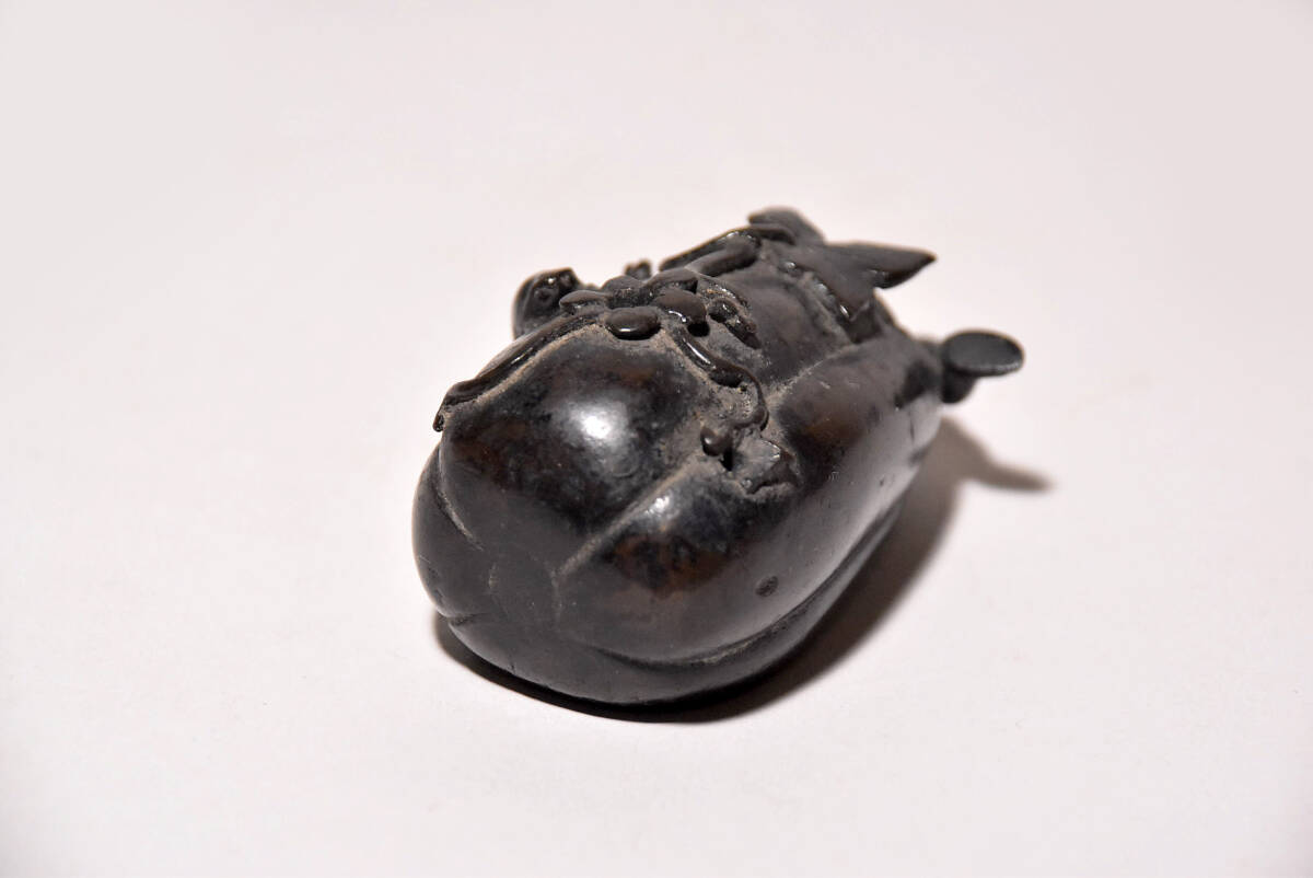 「栗八」古銅瓜蛙水滴（江戸時代）の画像4