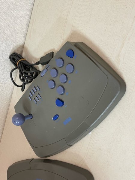 動作確認済　SEGA　セガ　SS　サターン　バーチャスティック　アーケードスティック　2台セット　操作良好　SAKA18_画像4