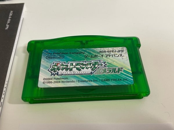 任天堂 GBA ゲームボーイアドバンス 箱説有り  接点洗浄済 ポケットモンスター エメラルド SAKA3の画像2