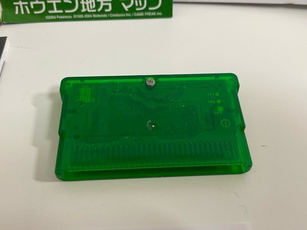 任天堂　GBA　ゲームボーイアドバンス　箱説有り　 接点洗浄済 ポケットモンスター エメラルド SAKA3_画像4