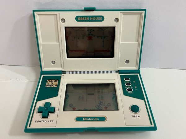  рабочее состояние подтверждено внешний вид хорошая вещь nintendo Game & Watch GREEN HOUSE зеленый house 