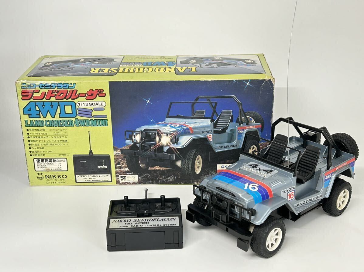 NIKKO SEMIDELACON ニッコー セミデラコン ランドクルーザー LAND CRUISER 4WD MINI 1/16 SCALE ミニ _画像1