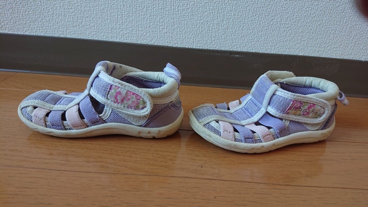 【15ｃｍ】branshes 【IFME/イフミーコラボ】花柄ウォーターシューズ