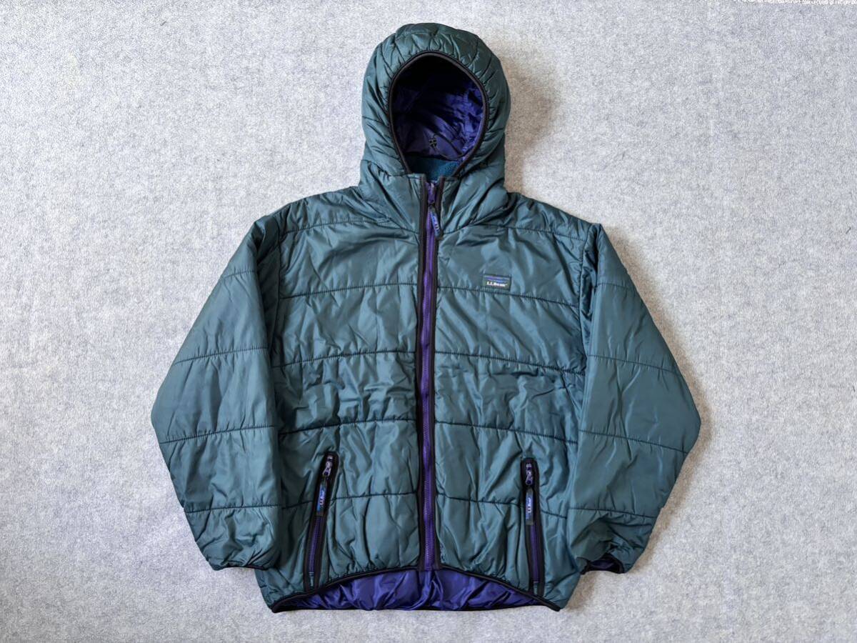 美品 80s L.L.BEAN USA製 プリマロフト パーカー L ☆ 70s 90s 美品 80s L.L.BEAN USA製 プリマロフト パーカー L ☆ 70s 90s