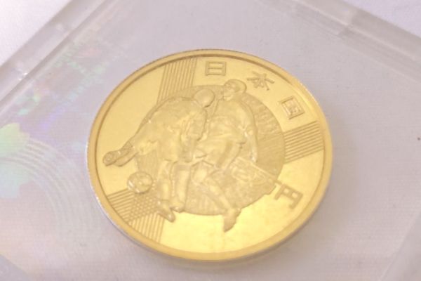 2002 FIFA 日韓ワールドカップ記念 1万円 金貨 K24 15.6g_画像8