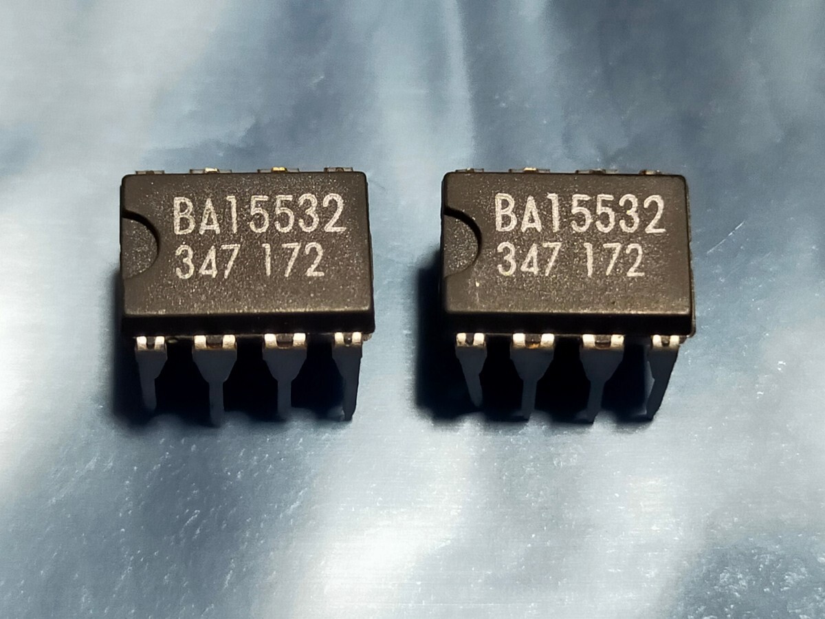 ROHM BA15532 (Low Noise Operational Amplifier) 2個 新品未使用 長期保管品 リード曲がりあります_画像1